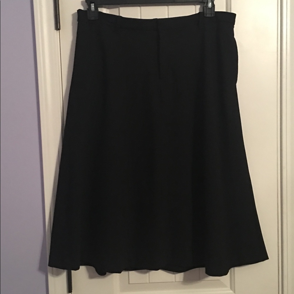 Gap A Line Skirt Black Below the Knee Size 12